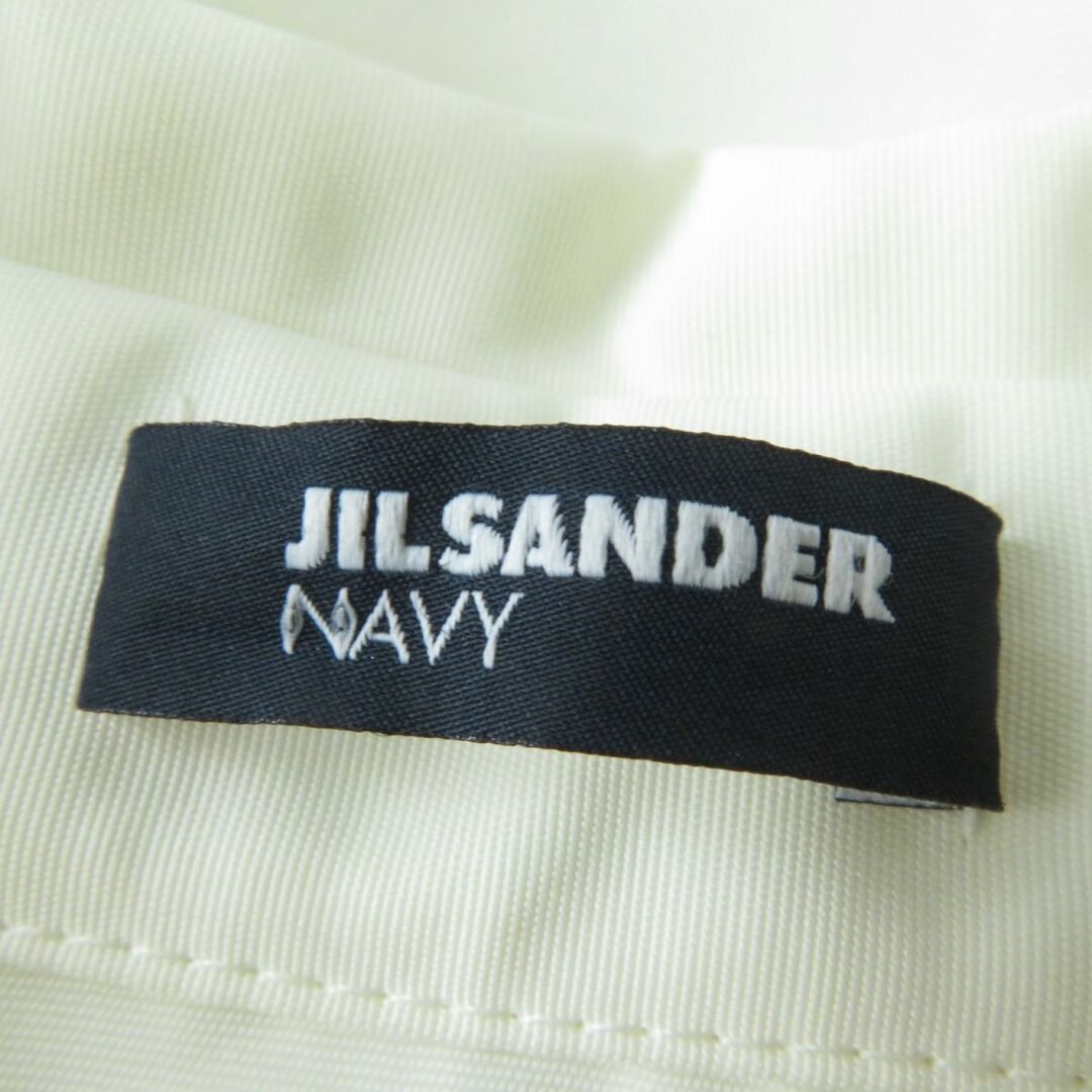 Jil Sander(ジルサンダー)の美品☆JIL SANDER NAVY ジルサンダー ネイビー オーバーサイズ 半袖 シャツ/トップス アイボリー 36 レディース イタリア製 レディースのトップス(シャツ/ブラウス(半袖/袖なし))の商品写真