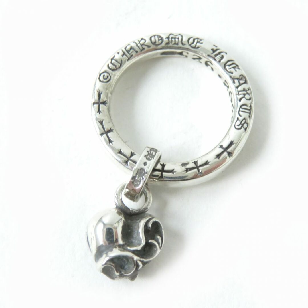 Chrome Hearts(クロムハーツ)の極美品☆CHROME HEARTS クロムハーツ Wハートモチーフ ロゴ クロス入り SV925 NTFLリング/指輪/アクセサリー シルバー 重量6.0g 保存袋付 レディースのアクセサリー(リング(指輪))の商品写真