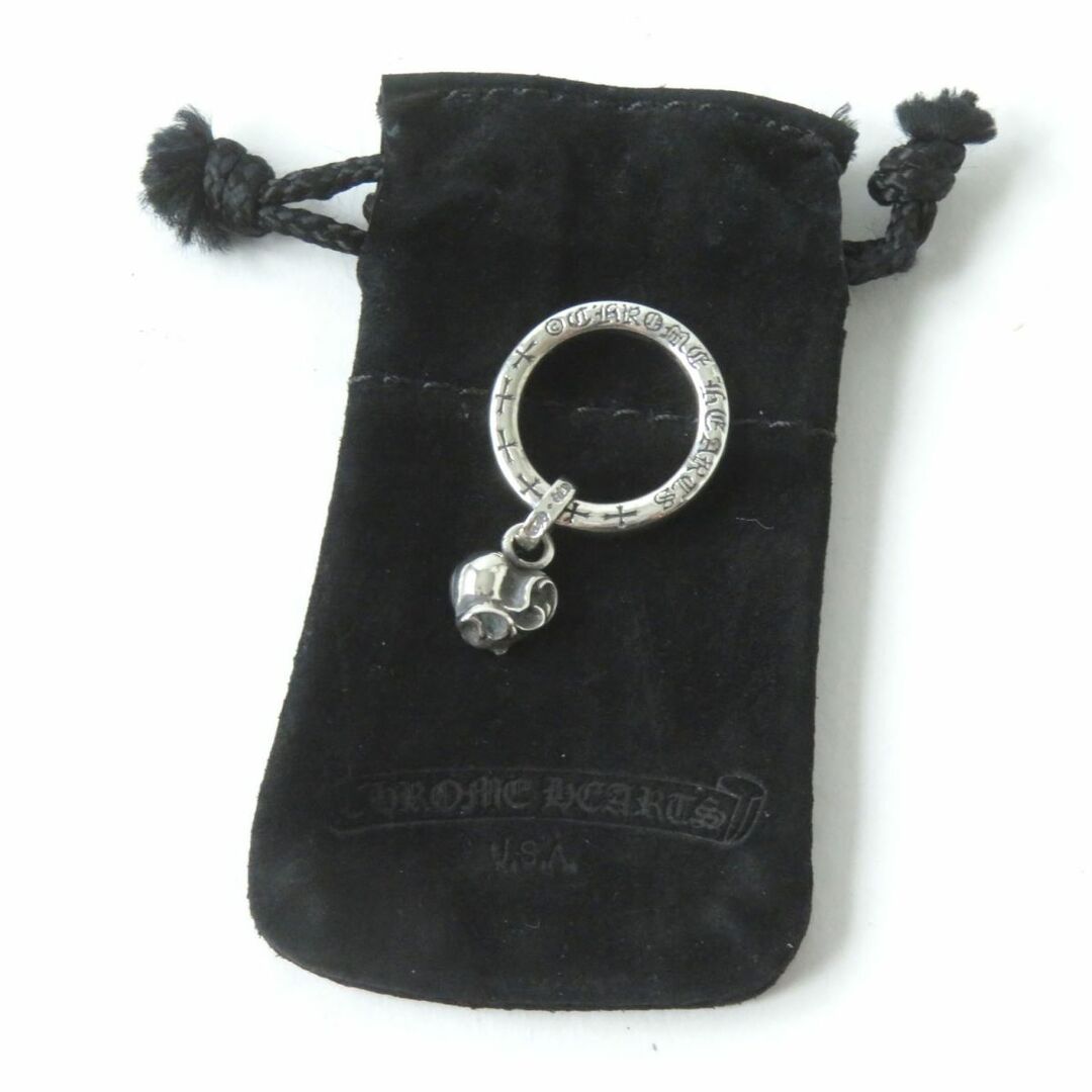 Chrome Hearts(クロムハーツ)の極美品☆CHROME HEARTS クロムハーツ Wハートモチーフ ロゴ クロス入り SV925 NTFLリング/指輪/アクセサリー シルバー 重量6.0g 保存袋付 レディースのアクセサリー(リング(指輪))の商品写真