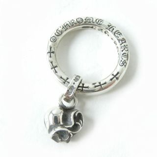 クロムハーツ(Chrome Hearts)の極美品☆CHROME HEARTS クロムハーツ Wハートモチーフ ロゴ クロス入り SV925 NTFLリング/指輪/アクセサリー シルバー 重量6.0g 保存袋付(リング(指輪))