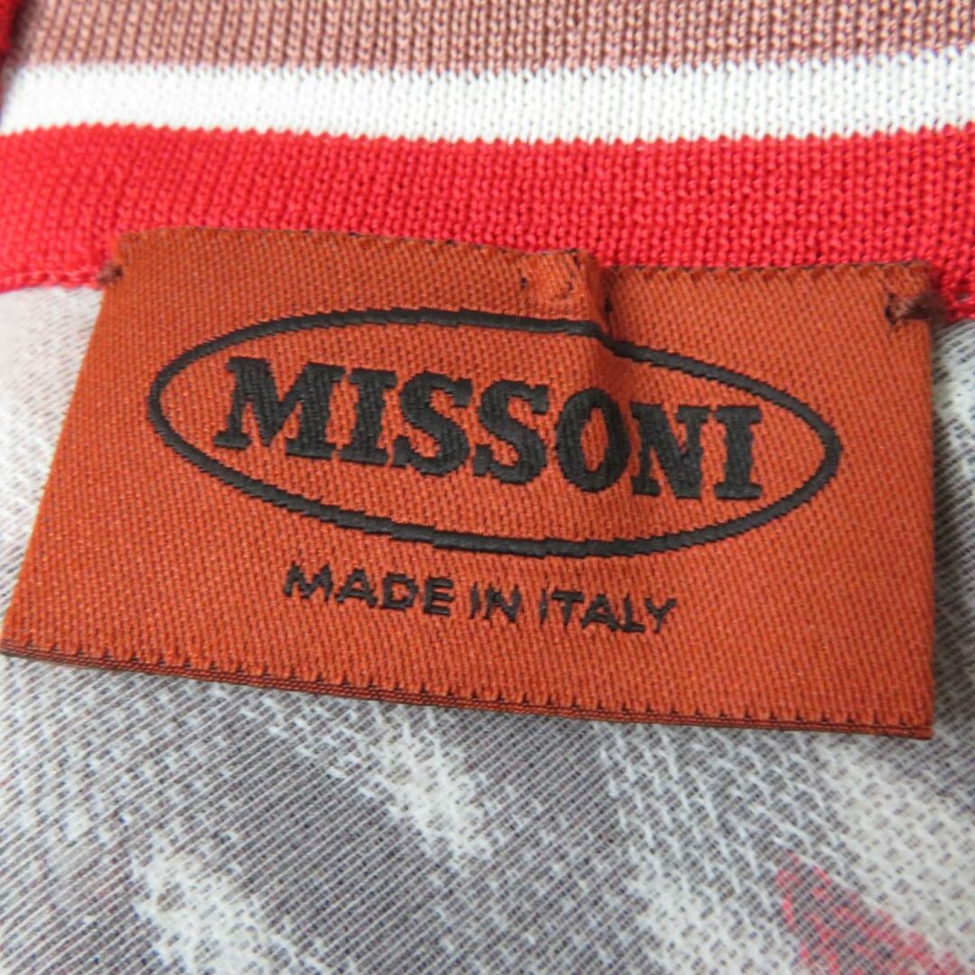 MISSONI(ミッソーニ)の極美品☆正規品 MISSONI ミッソーニ 幾何学模様 クルーネック 半袖 ニット ワンピース 40 マルチカラー レディース イタリア製 レディースのワンピース(ひざ丈ワンピース)の商品写真