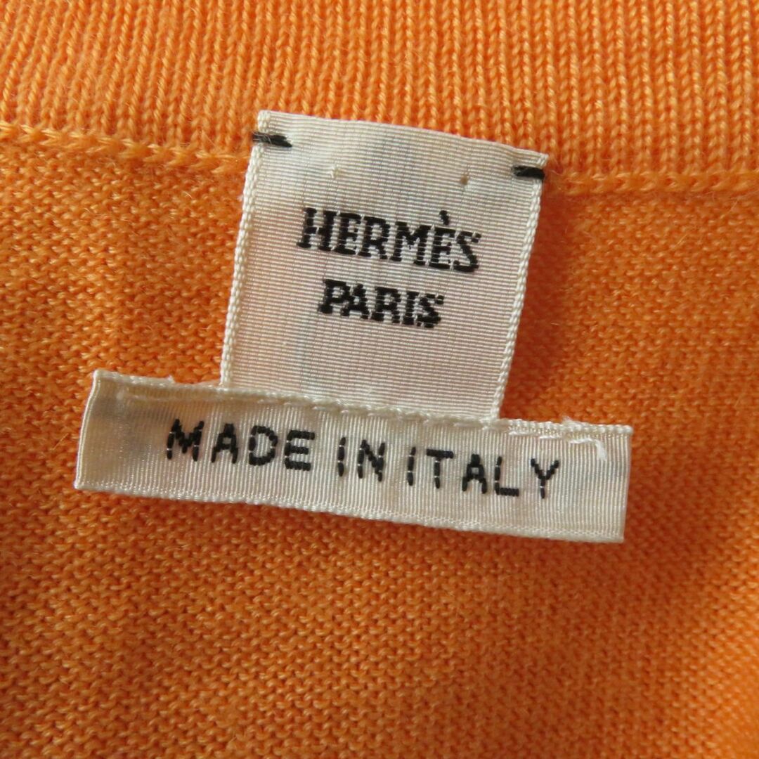 極美品☆正規品 HERMES エルメス カシミヤ100% 長袖 ポケット 極美品☆正規品 HERMES エルメス カシミヤ100% 長袖 ポケット