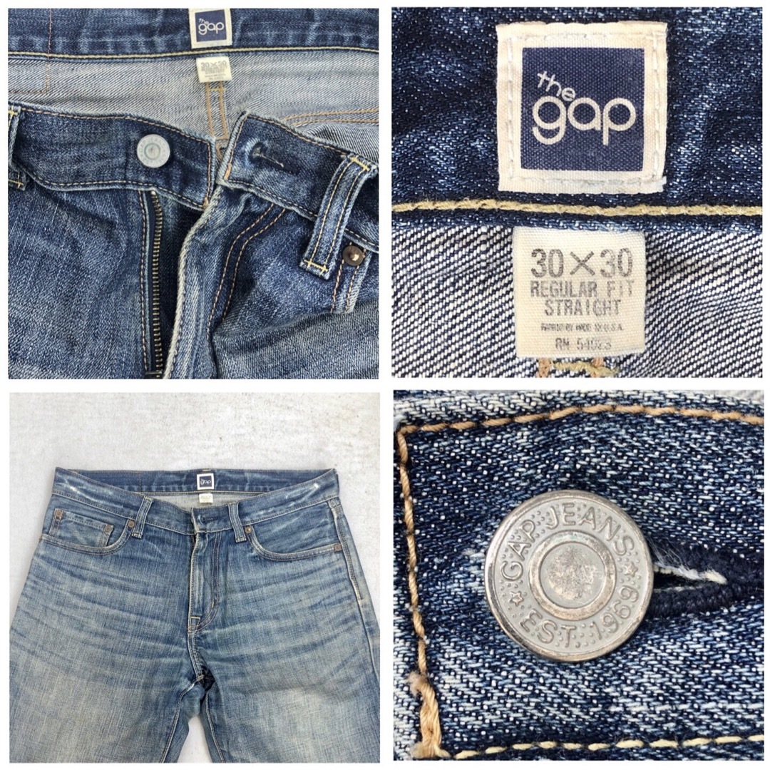 GAP(ギャップ)の青30★GAP USA製コーンデニム パンツ★REGULAR STRAIGHT メンズのパンツ(デニム/ジーンズ)の商品写真