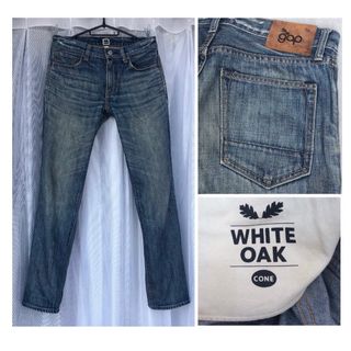 ギャップ(GAP)の青30★GAP USA製コーンデニム パンツ★REGULAR STRAIGHT(デニム/ジーンズ)