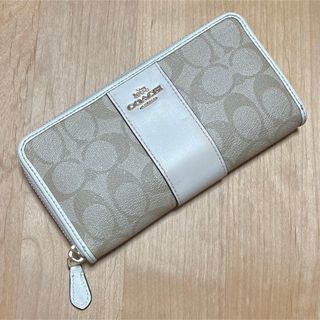 コーチ(COACH)のコーチ シグネチャー ⻑財布 ホワイト(財布)