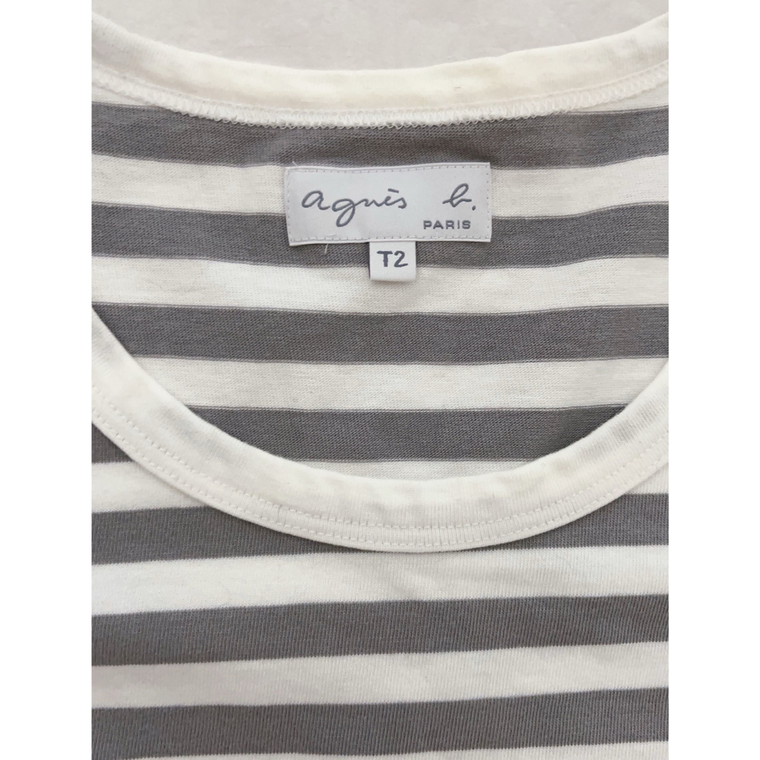 agnes b.(アニエスベー)の【中古】　アニエスベー　ボーダー半袖Tシャツ レディースのトップス(Tシャツ(半袖/袖なし))の商品写真