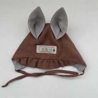 アッシュ(ASH)のASH magnolia squirrel bonnet /cocoa 45cm(帽子)