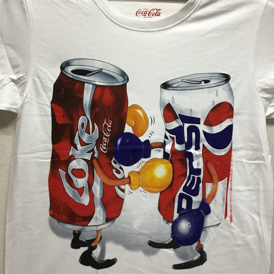 新品 コカコーラ缶vsペプシ缶 ボクシング Ｔシャツ Lサイズ 管3163