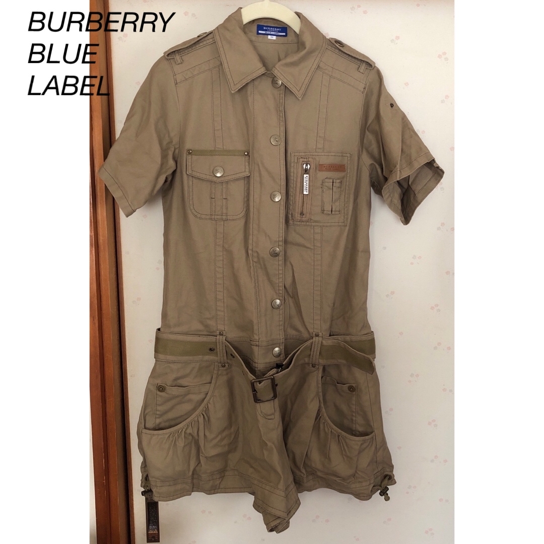 BURBERRY BLUE LABEL(バーバリーブルーレーベル)のBURBERRY BLUE LABEL  サロペット　オーバーオール　アウトドア レディースのパンツ(サロペット/オーバーオール)の商品写真