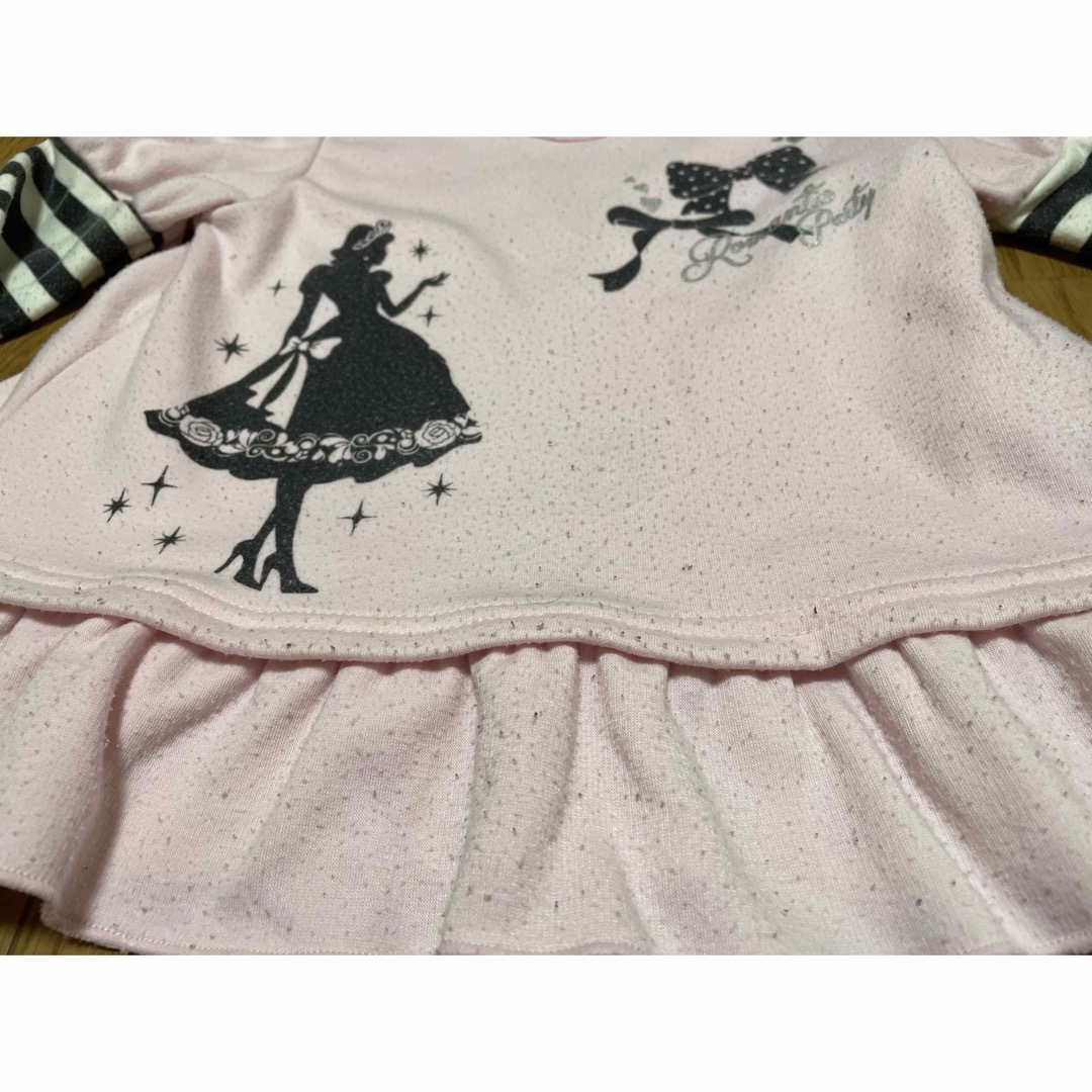 裏起毛トレーナー　110 キッズ/ベビー/マタニティのキッズ服女の子用(90cm~)(Tシャツ/カットソー)の商品写真