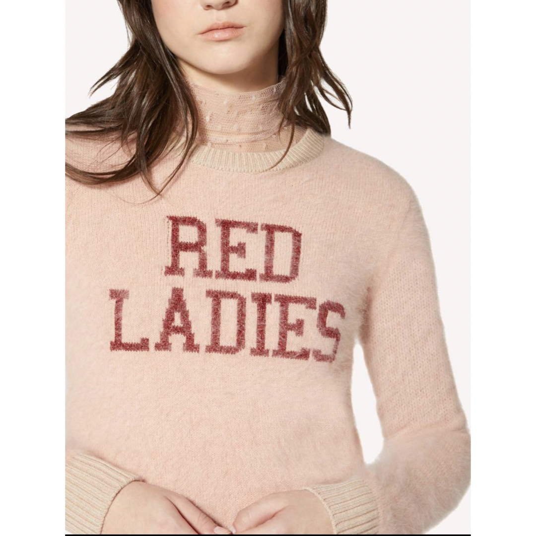 RED VALENTINO(レッドヴァレンティノ)の RED VALENTINO  "RED LADIES" アンゴラニット レディースのトップス(ニット/セーター)の商品写真