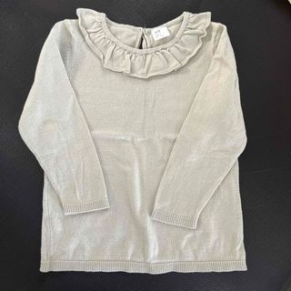 エイチアンドエム(H&M)のH&M 薄手ニットトップス 90(Tシャツ/カットソー)