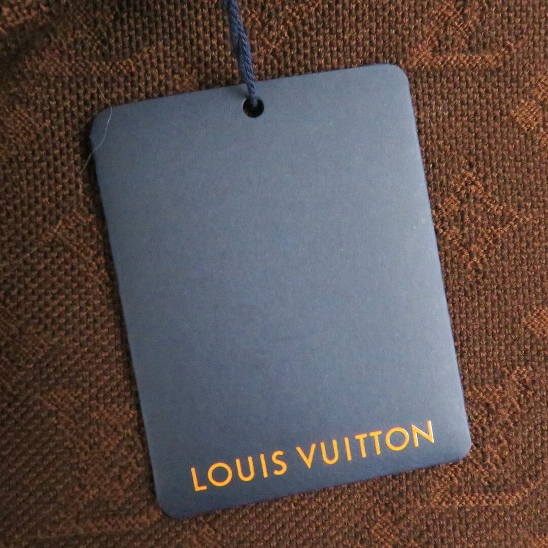 LOUIS VUITTON(ルイヴィトン)の未使用品□2022年製 LOUIS VUITTON/ルイヴィトン モノグラム 総柄 ウール プルオーバー ニットパーカー/フーディー ブラウン S 伊製 正規品 メンズのトップス(パーカー)の商品写真