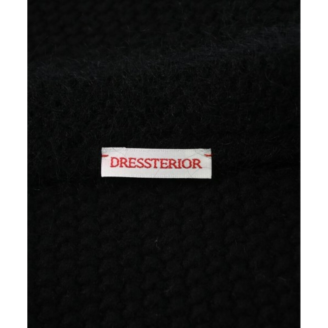 DRESSTERIOR(ドレステリア)のDRESSTERIOR ドレステリア ノーカラージャケット 38(M位) 黒 【古着】【中古】 レディースのジャケット/アウター(ノーカラージャケット)の商品写真