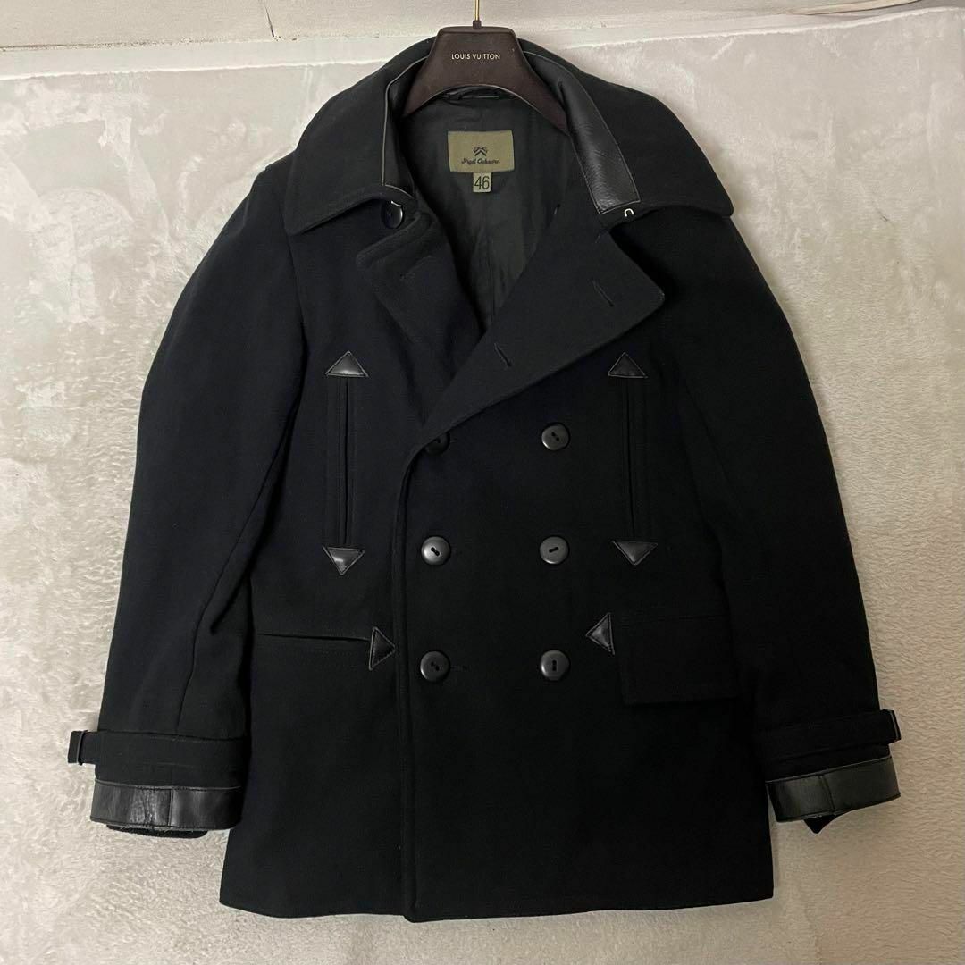 Nigel Cabourn(ナイジェルケーボン)の「英」ナイジェルケーボン  ミリタリーピーコート ネイビー 46/M相当 美品 メンズのジャケット/アウター(ピーコート)の商品写真