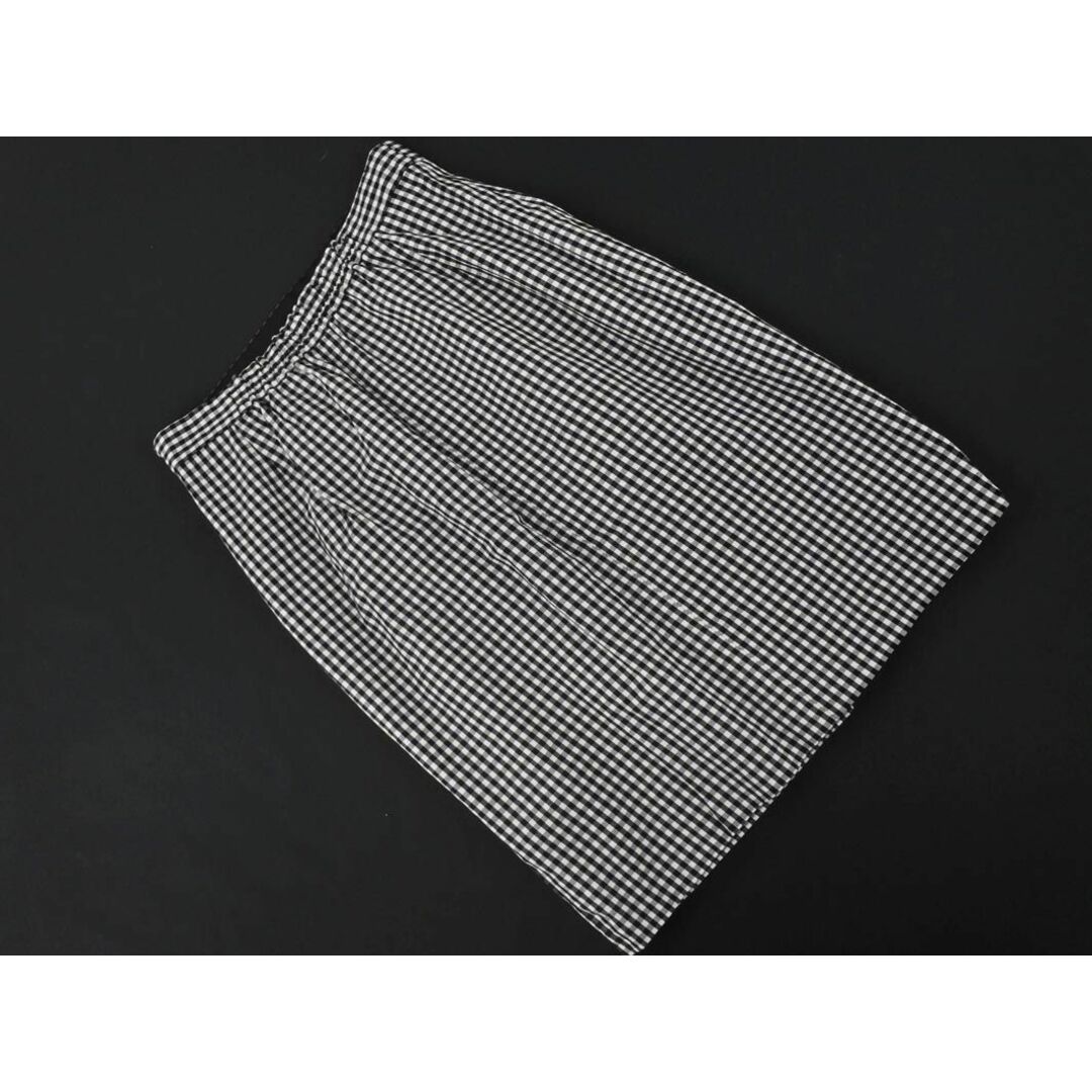 MISCH MASCH(ミッシュマッシュ)のMISCH MASCH ミッシュマッシュ ギンガムチェック タイト スカート size2/白ｘ黒 ■■ レディース レディースのスカート(ミニスカート)の商品写真