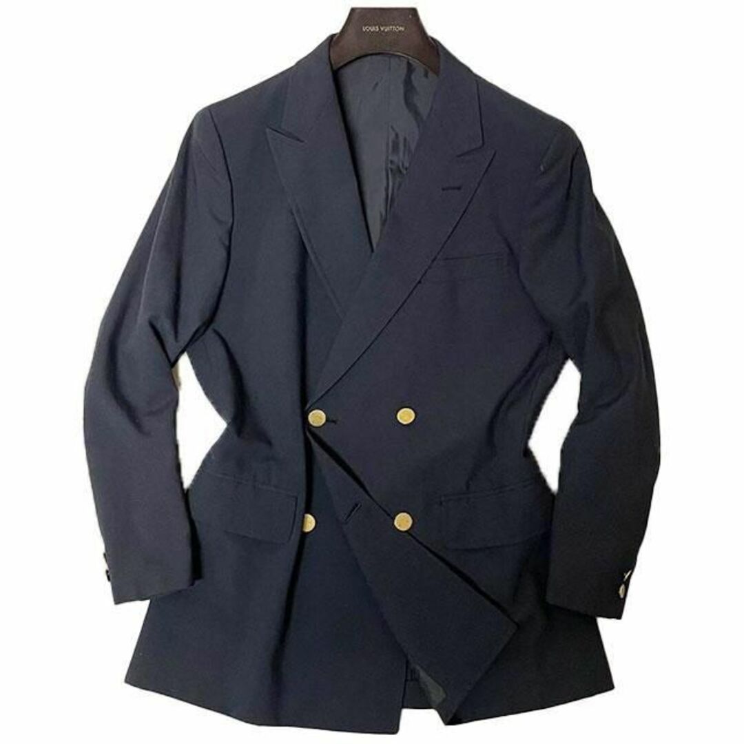 VAN Jacket(ヴァンヂャケット)の当時モノ VAN JAC.「THE BLAZER MAN」紺ブレザー M 金釦 メンズのジャケット/アウター(テーラードジャケット)の商品写真