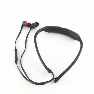 スカルキャンディ(Skullcandy)のSkullcandy Smokin Buds 2 ワイヤレスイヤホン USED品 SB2 wireless スカルキャンディ マイク ネックバンド ブラック レッド 完動品 V0145(ヘッドフォン/イヤフォン)