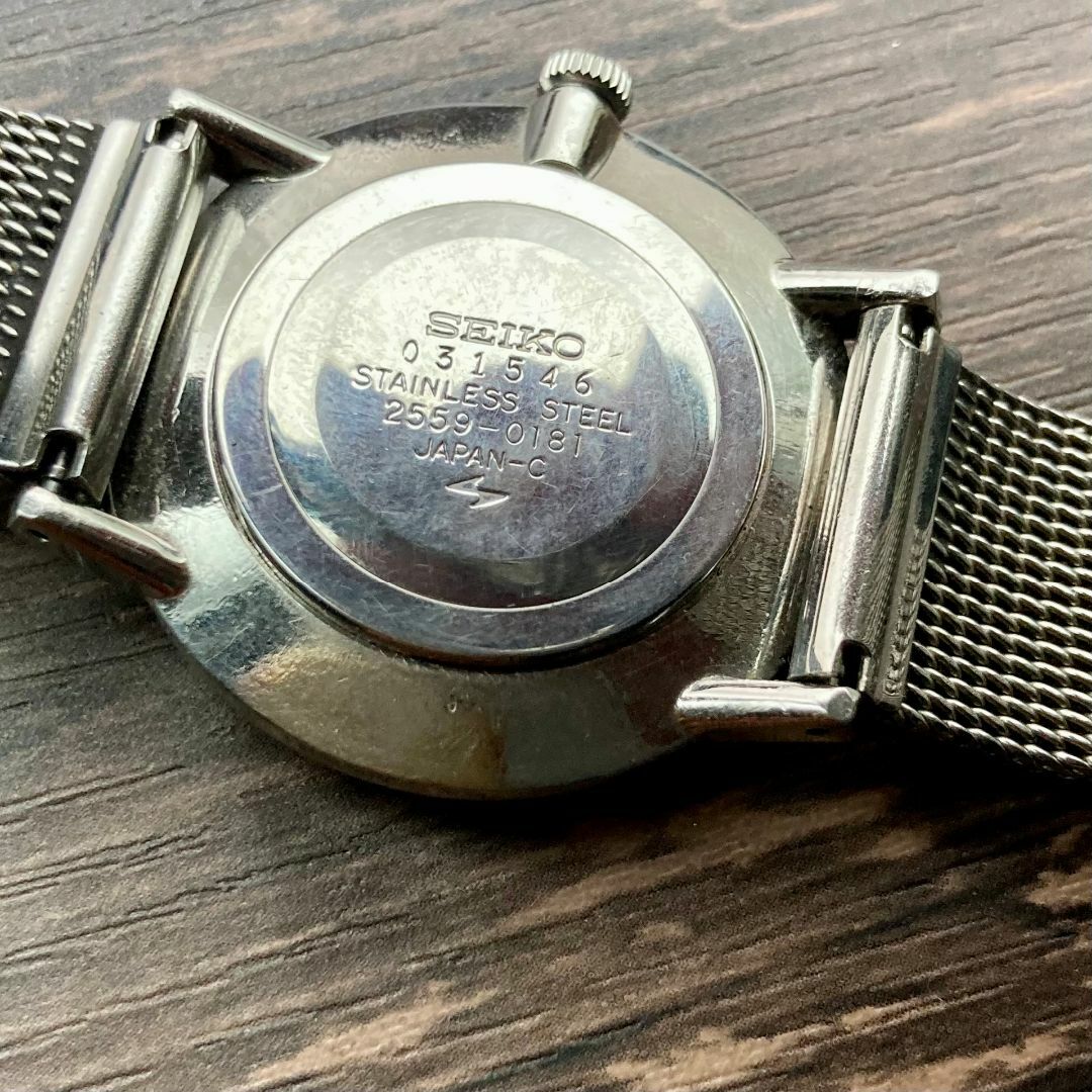【動作品】セイコー シャリオ アンティーク 腕時計 1980年 手巻き メンズ 【動作品】セイコー シャリオ アンティーク 腕時計 1980年 手巻き メンズ