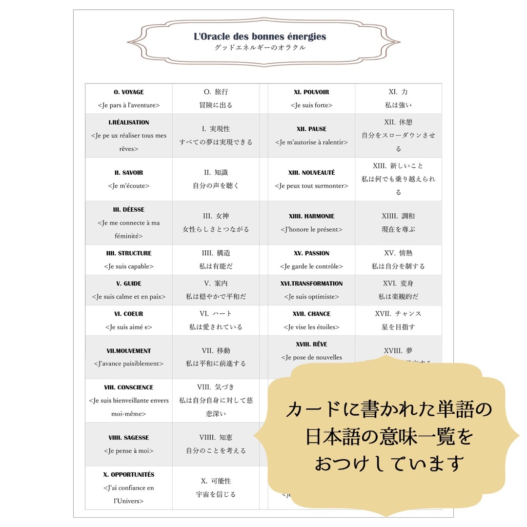 ✨金箔押しがかわいい✨白黒の大アルカナがモチーフのオラクルカード・タロットカード エンタメ/ホビーのエンタメ その他(その他)の商品写真