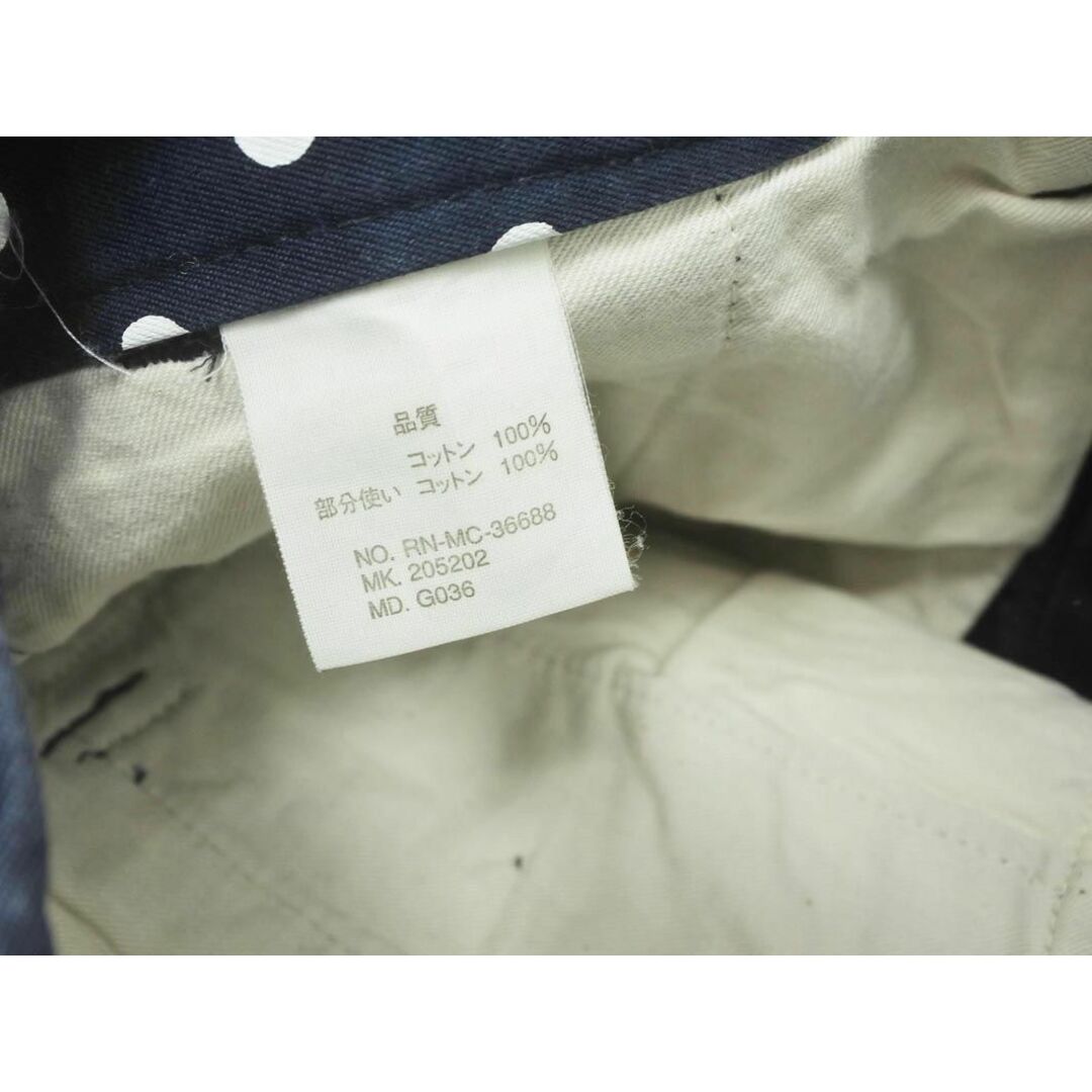 R.NEWBOLD(アールニューボールド)のR.NEWBOLD アールニューボールド GOODHOOD ボタンフライ ドット パンツ sizeM/紺 ■■ メンズ メンズのパンツ(その他)の商品写真