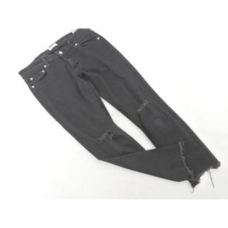 アングリッド(Ungrid)のUngrid アングリッド ダメージ加工 スキニー デニムパンツ size25/黒 ■■ レディース(デニム/ジーンズ)