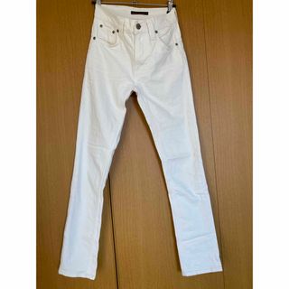 ヌーディジーンズ(Nudie Jeans)の【レディースサイズ24】Nudie Jeans 白スキニージーンズ(デニム/ジーンズ)