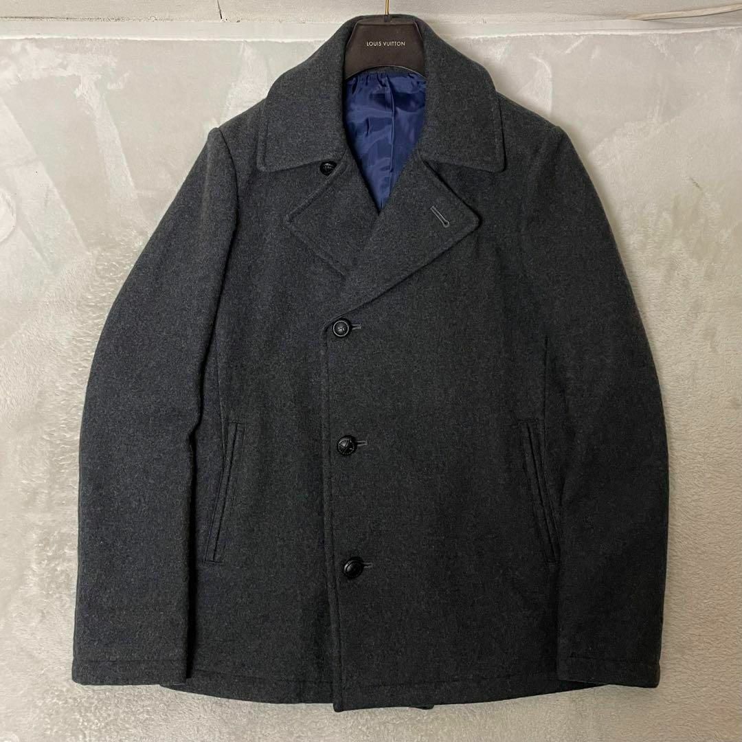 schott(ショット)の定価93500円！Schott MELTON PEACOAT Sz.L 美品 メンズのジャケット/アウター(チェスターコート)の商品写真