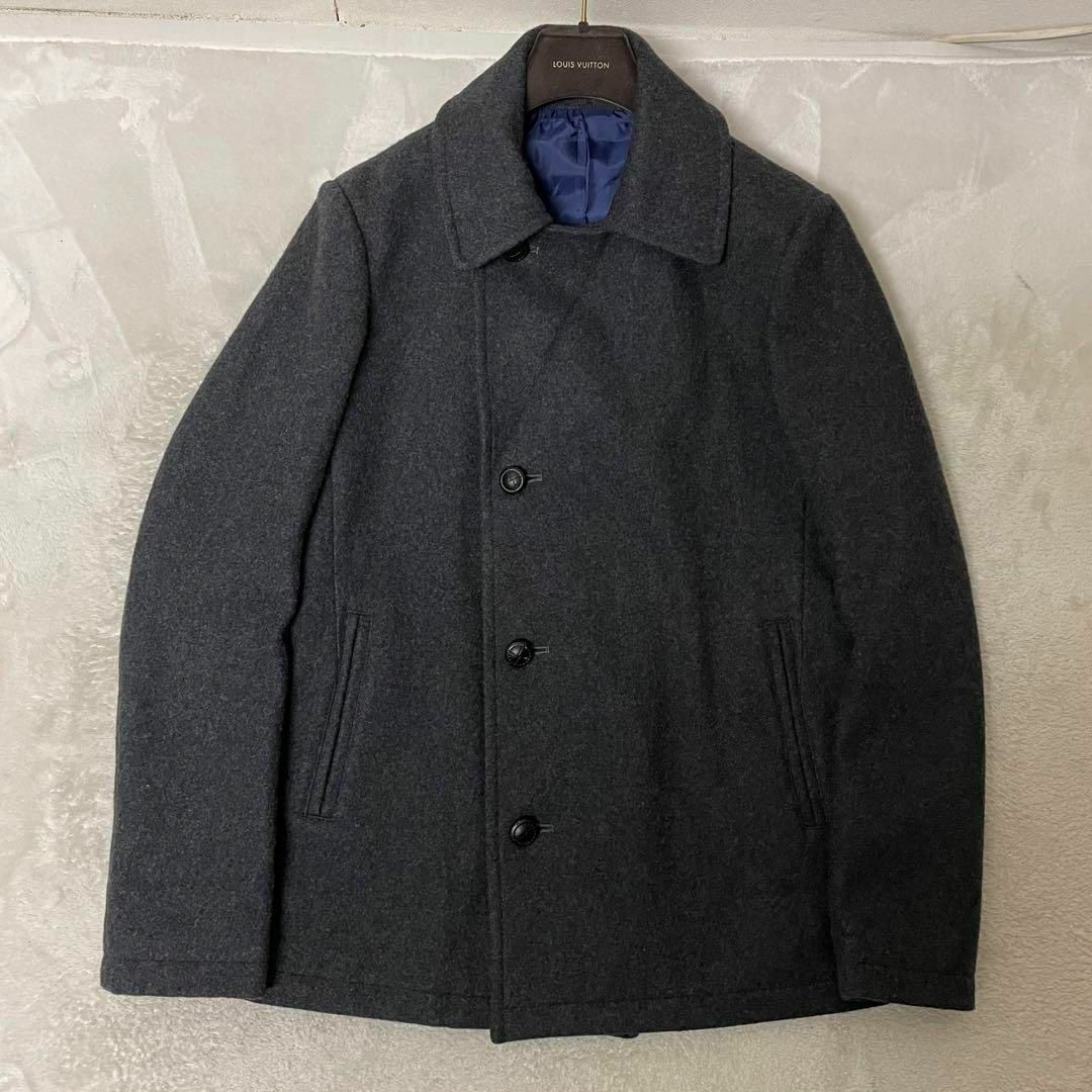 schott(ショット)の定価93500円！Schott MELTON PEACOAT Sz.L 美品 メンズのジャケット/アウター(チェスターコート)の商品写真