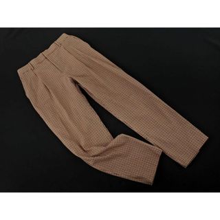 アーバンリサーチ(URBAN RESEARCH)のURBAN RESEARCH アーバンリサーチ ギンガムチェック テーパード パンツ size36/茶 ◇■ レディース(その他)