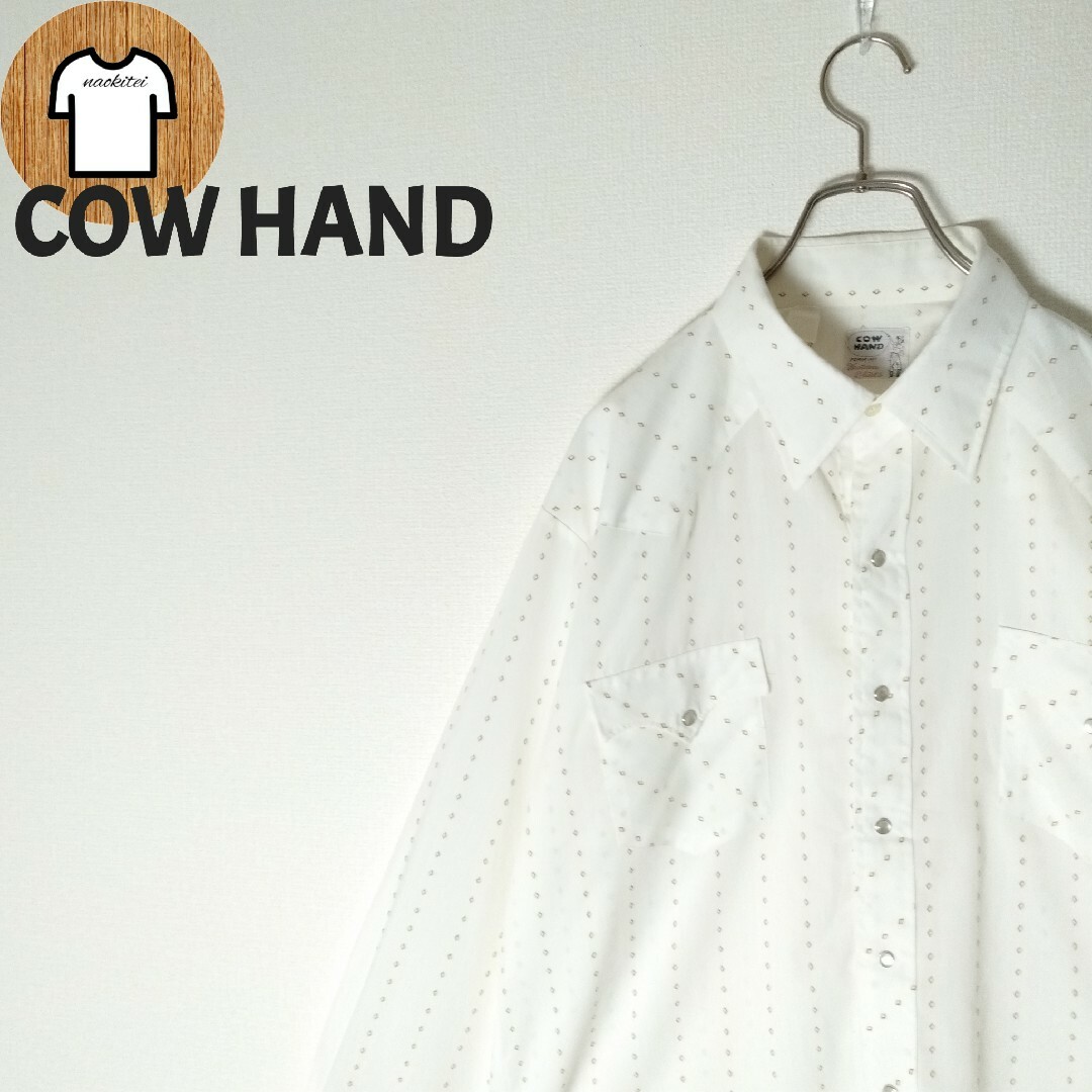 【COW HAND ウエスタンシャツ XL カウボーイ ストライプ A665 メンズのトップス(シャツ)の商品写真