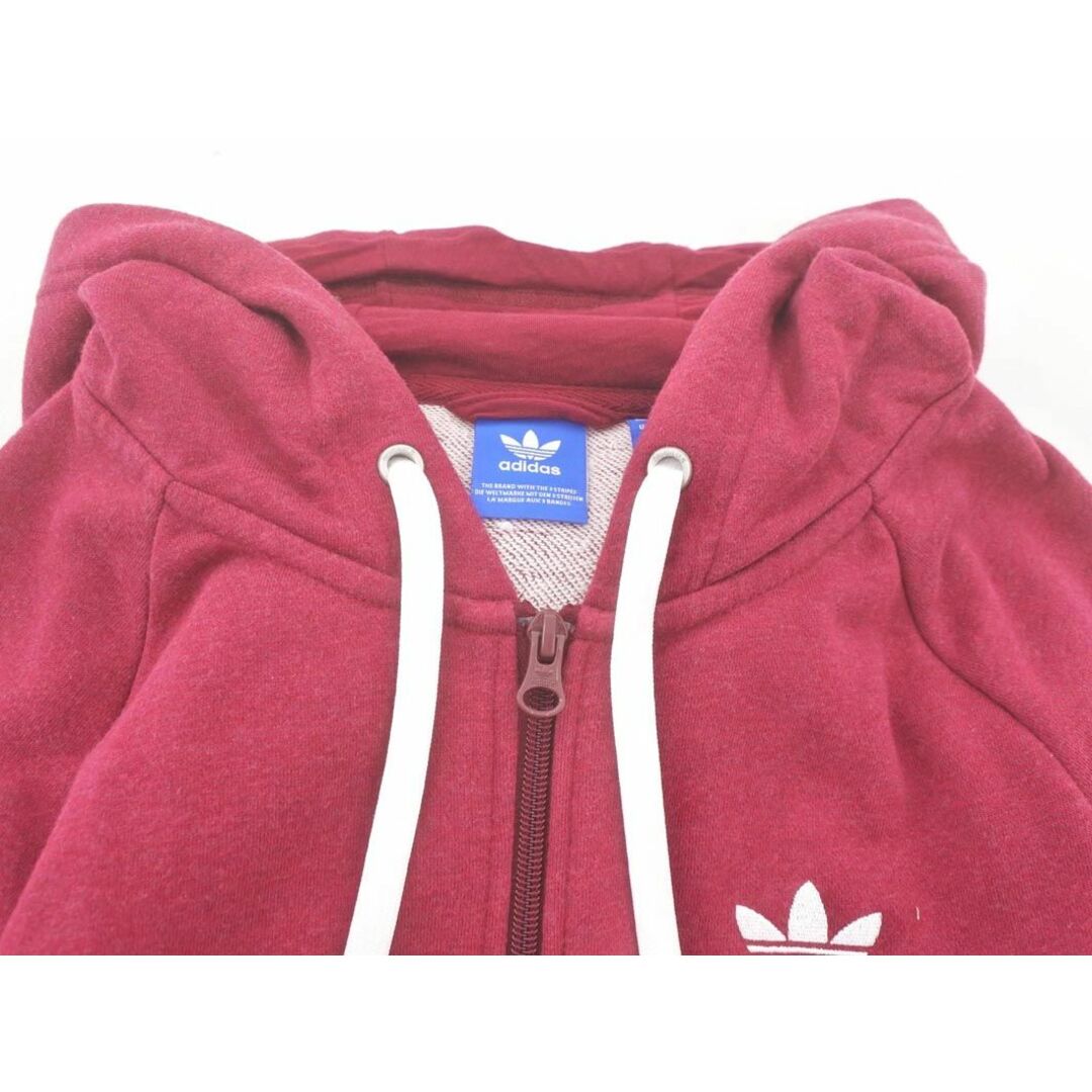 adidas(アディダス)のadidas originals アディダスオリジナルス BR6344 FZ HOODIE スウェット ロゴ 刺 プリント ジップアップ パーカー sizeM/赤 ◇■ レディース レディースのトップス(パーカー)の商品写真