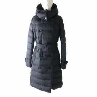 バーバリー(BURBERRY)の極美◎正規品 23SS バーバリー ロンドン イングランド 8044680 レディース ベルト・フード付 ロング丈 パデッドコート／ダウンコート 黒 M(ダウンコート)