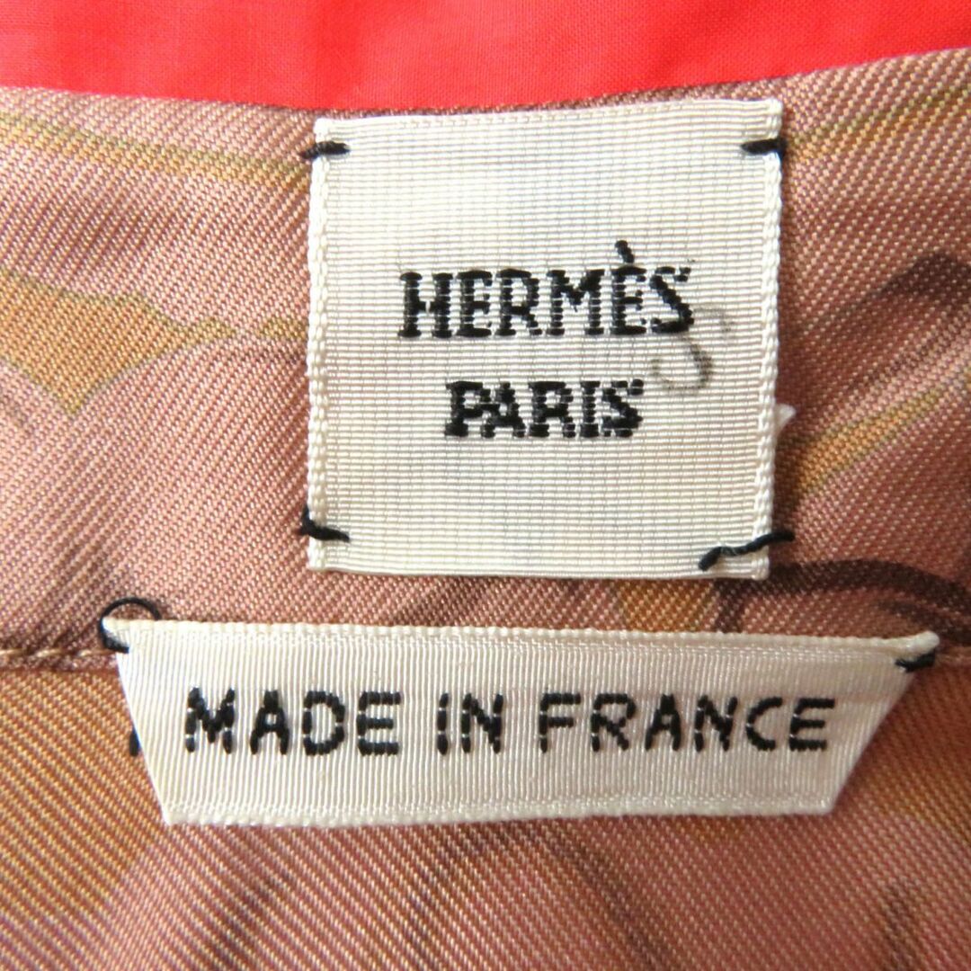 Hermes(エルメス)の極美品◎正規品 フランス製 HERMES エルメス ALOHA アロハ レディース シルク100％×コットン100％ シャツポンチョ／ケープ ピンク系 36 レディースのトップス(シャツ/ブラウス(半袖/袖なし))の商品写真