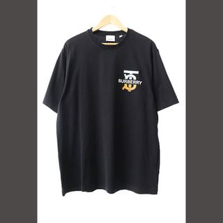 バーバリー(BURBERRY)のバーバリー Tb Logo ロゴ プリント 半袖 Tシャツ M 黒 ブラック(Tシャツ/カットソー(半袖/袖なし))