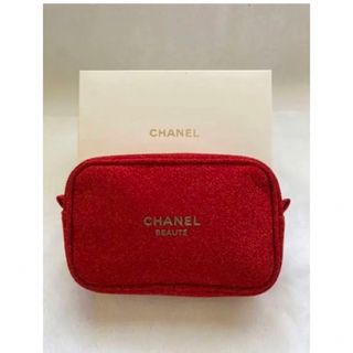 シャネル(CHANEL)の【CHANEL】シャネル ノベルティポーチ レッド【新品未使用】(ポーチ)