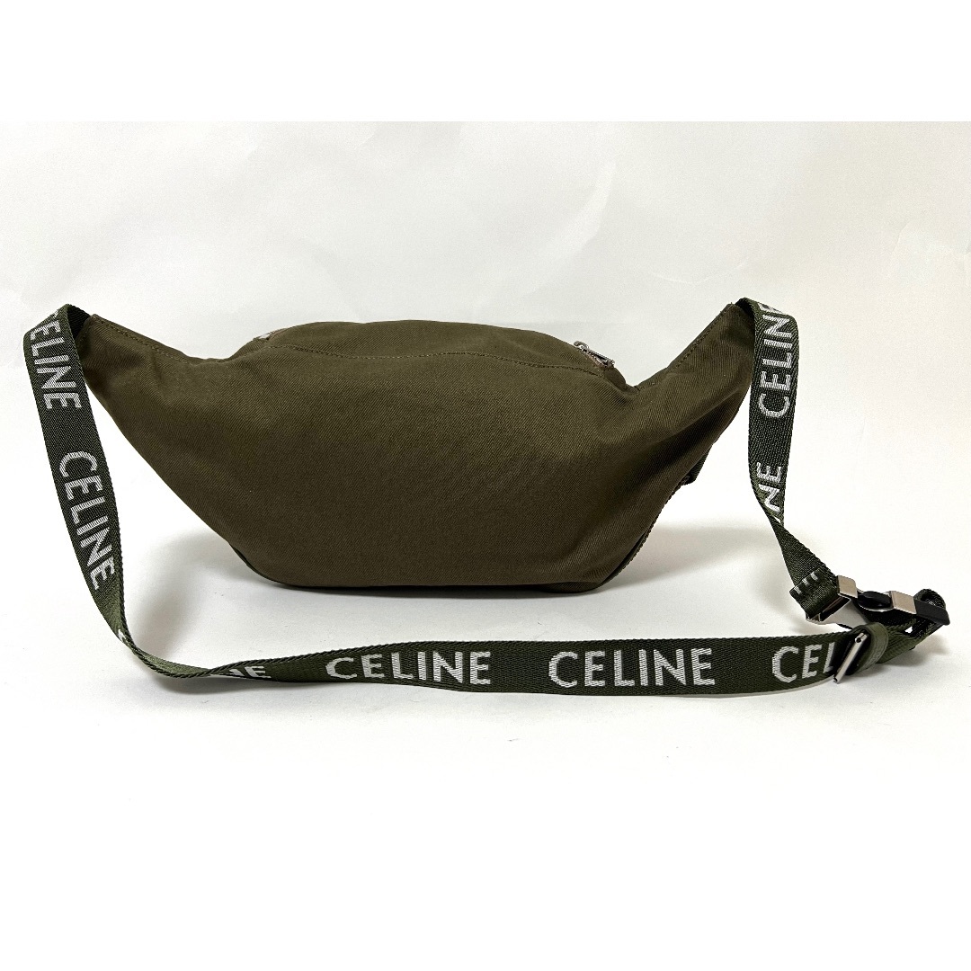 celine(セリーヌ)のCELINE セリーヌ トレッキング ベルトバッグ ボディバッグ ウエストバッグ キャンバス カーキ 198682DMT 美品 レディースのバッグ(ボディバッグ/ウエストポーチ)の商品写真