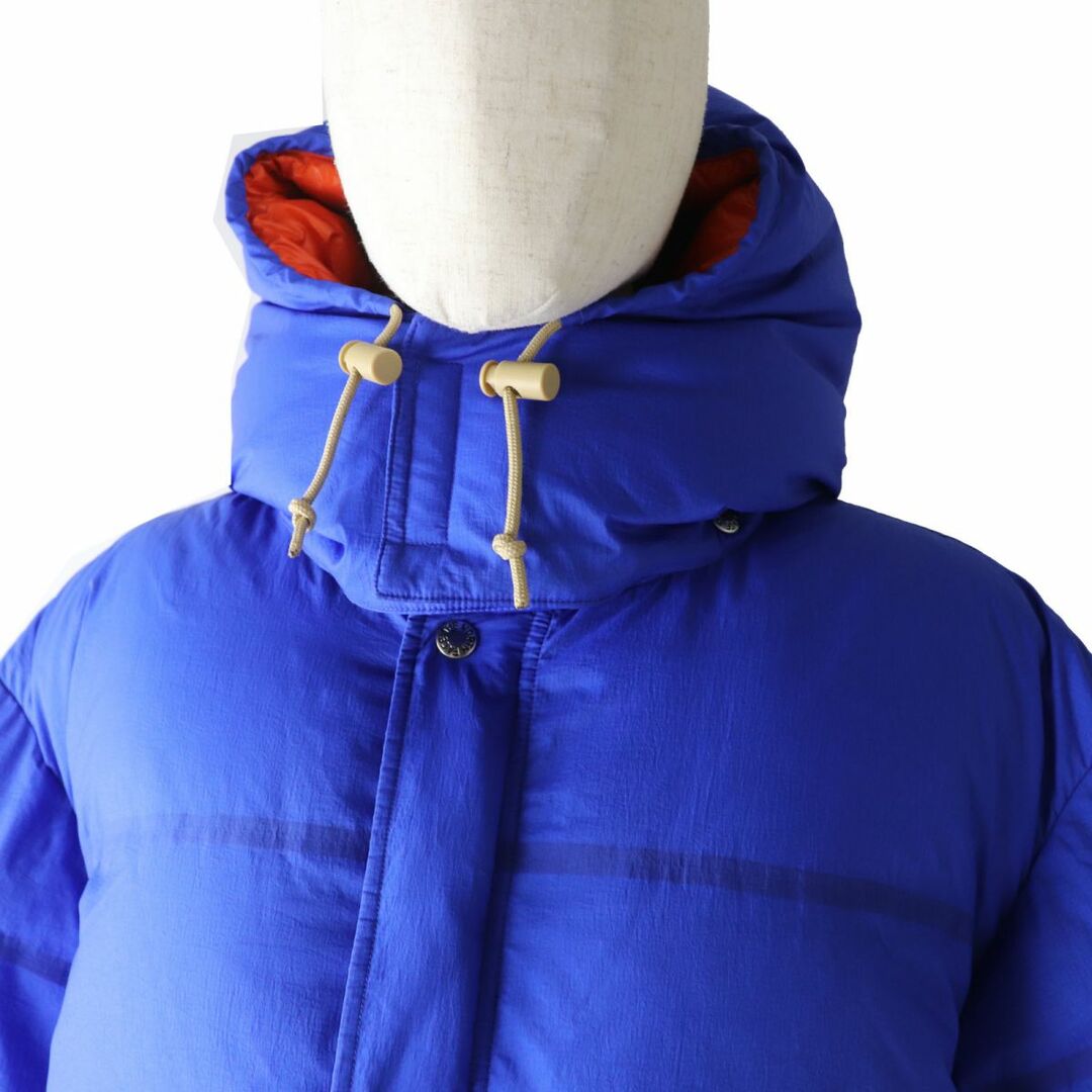 Gucci(グッチ)の極美品◎正規品 GUCCI グッチ×THE NORTH FACE ザノースフェース 663735 フード付 ダウンジャケット／パデッドジャケット 青×オレンジ M レディースのジャケット/アウター(ダウンジャケット)の商品写真