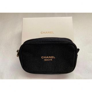 シャネル(CHANEL)の【CHANEL】シャネル ノベルティポーチ ラメ入りブラック【新品未使用】(ポーチ)