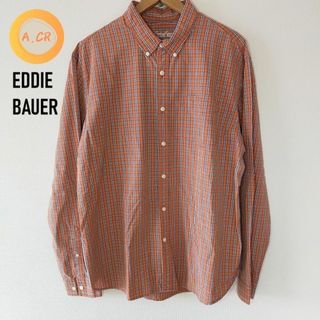 エディーバウアー(Eddie Bauer)のEDDIE BAUER エディーバウアー チェック ボタンダウン シャツ XL(シャツ)