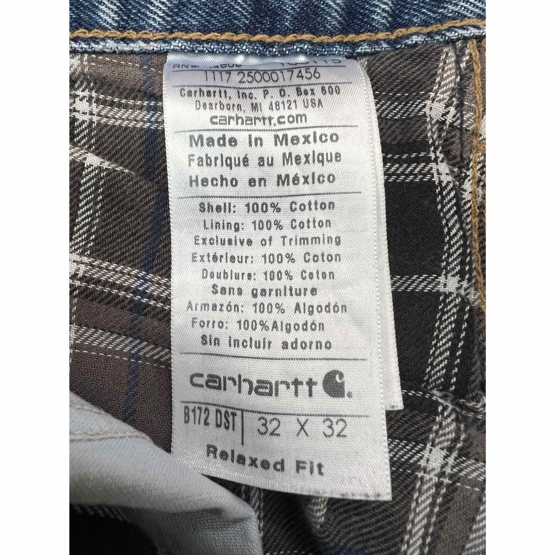 carhartt(カーハート)の[Carhartt] カーハート チェック柄 裏生地 デニムジーンズ メンズのパンツ(デニム/ジーンズ)の商品写真