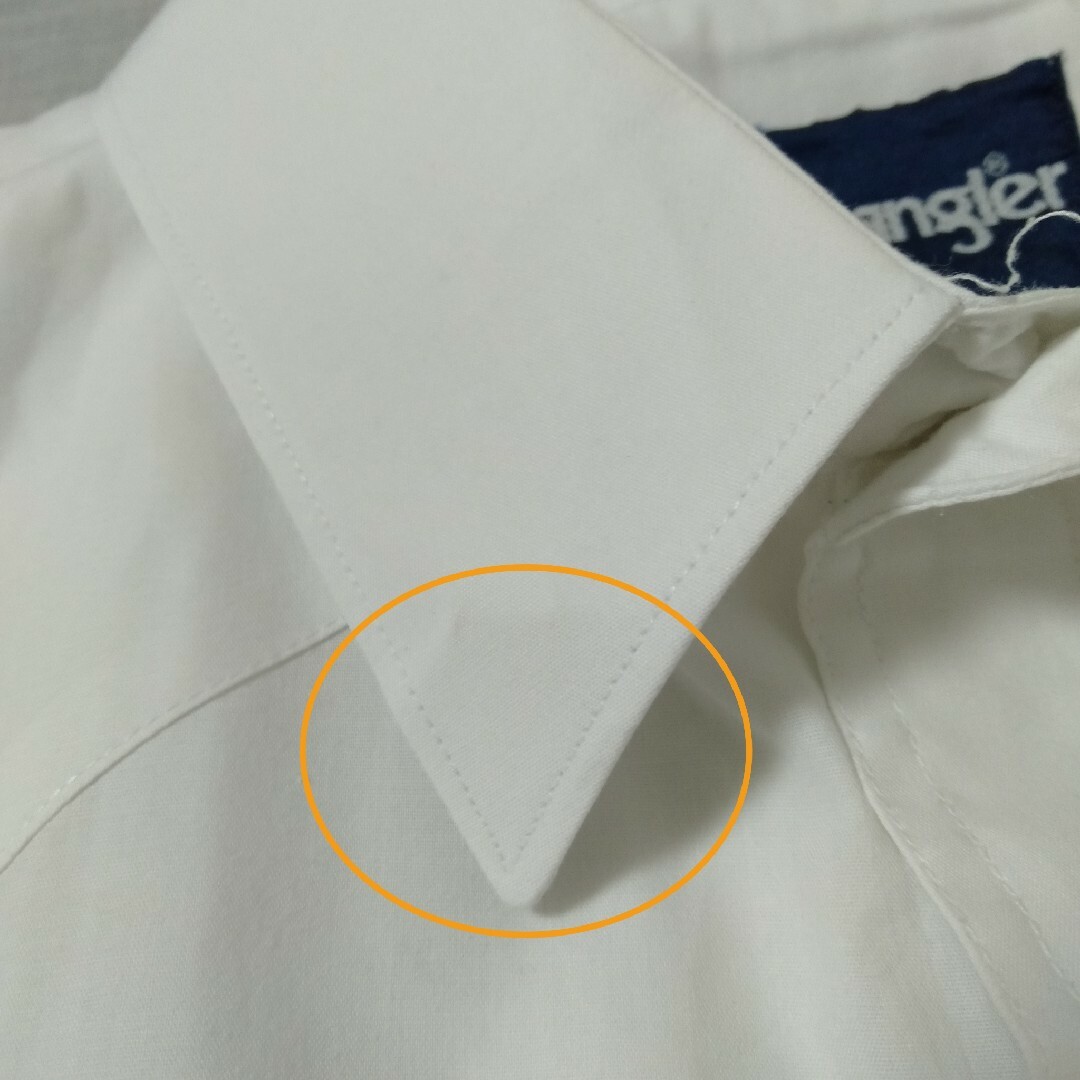 【Wrangler ウエスタンシャツ 4XL ビッグサイズ 海外古着 白A666 メンズのトップス(シャツ)の商品写真