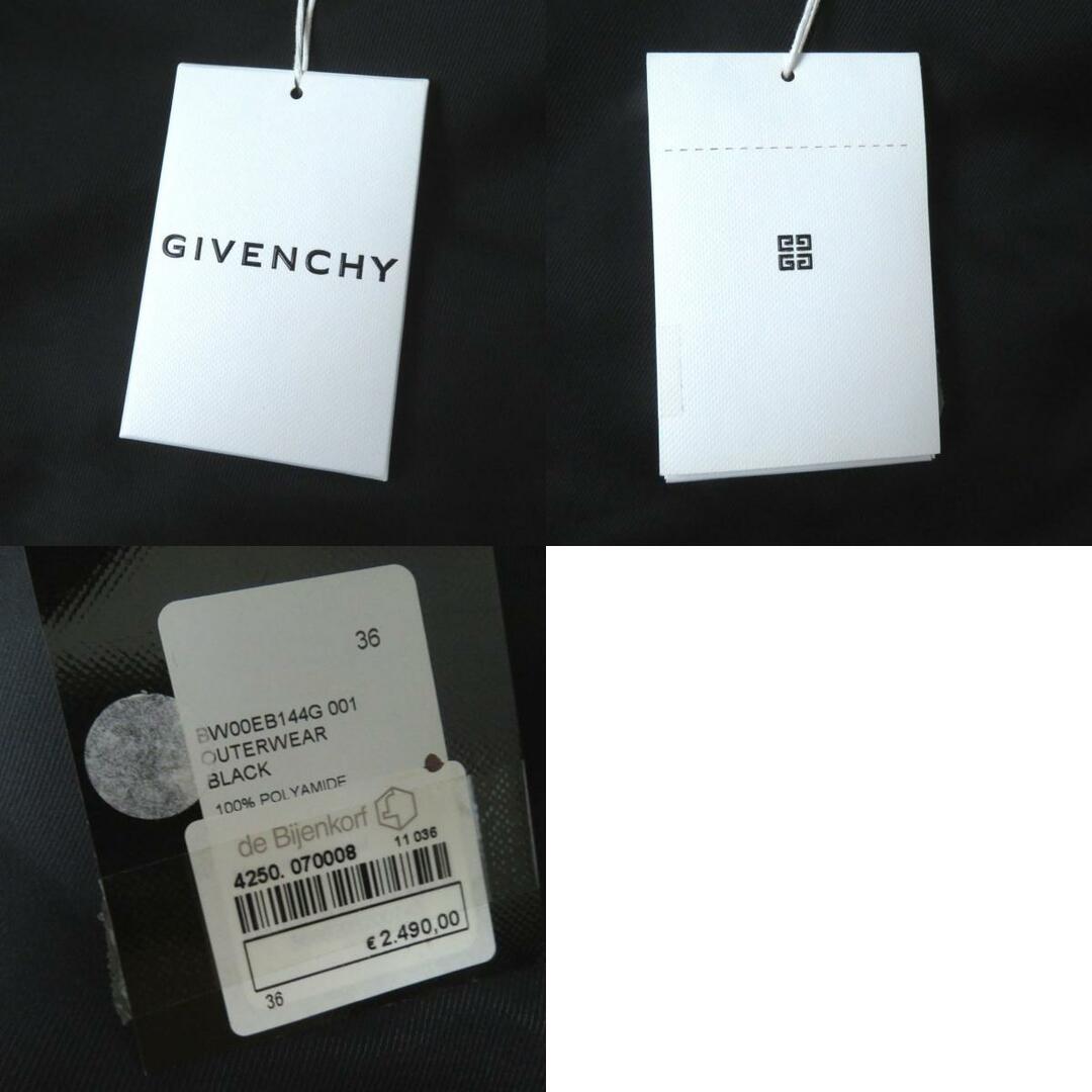 GIVENCHY(ジバンシィ)の極美品◎正規品 GIVENCHY ジバンシィ W00EB144G 2WAY キルト ウィンドブレーカー/パテッドジャケット ブラック フード収納可能 36 タグ付　m11-st30320-594 レディースのジャケット/アウター(ブルゾン)の商品写真