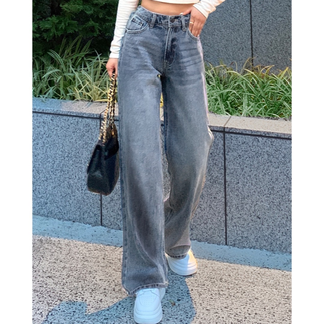 GRL(グレイル)のGRL ローライズストレートデニムパンツ レディースのパンツ(デニム/ジーンズ)の商品写真