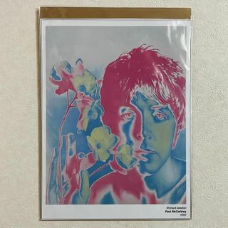 布 ポスター「ビートルズ　ポール・マッカートニー　アヴェドン撮影　下に文字」(その他)