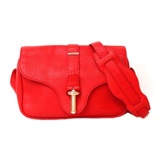 バレンシアガ(Balenciaga)のバレンシアガ ショルダーバッグ レザー レッド レディース BALENCIAGA  中古(ショルダーバッグ)