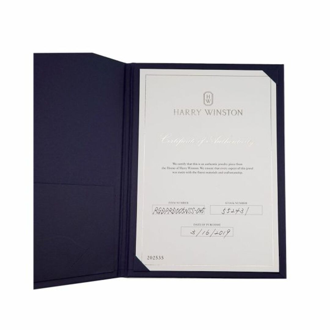 HARRY WINSTON(ハリーウィンストン)のハリーウィンストン HARRY WINSTON ダイヤ 0.51ct E/VS1/3EX 8号 リング ラウンド ソリティア Pt プラチナ 指輪【証明書・鑑定書】 VLP 90212901 レディースのアクセサリー(リング(指輪))の商品写真