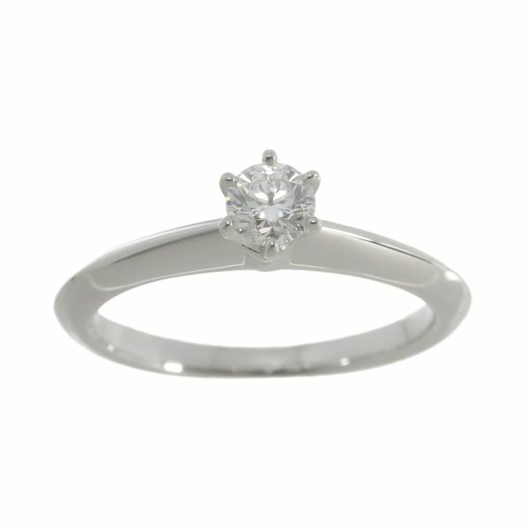 Tiffany & Co.(ティファニー)のティファニー TIFFANY&CO. ソリティア ダイヤ 0.23ct H/VVS1/3EX 8号 リング Pt プラチナ【鑑定書付き】VLP 90217963 レディースのアクセサリー(リング(指輪))の商品写真