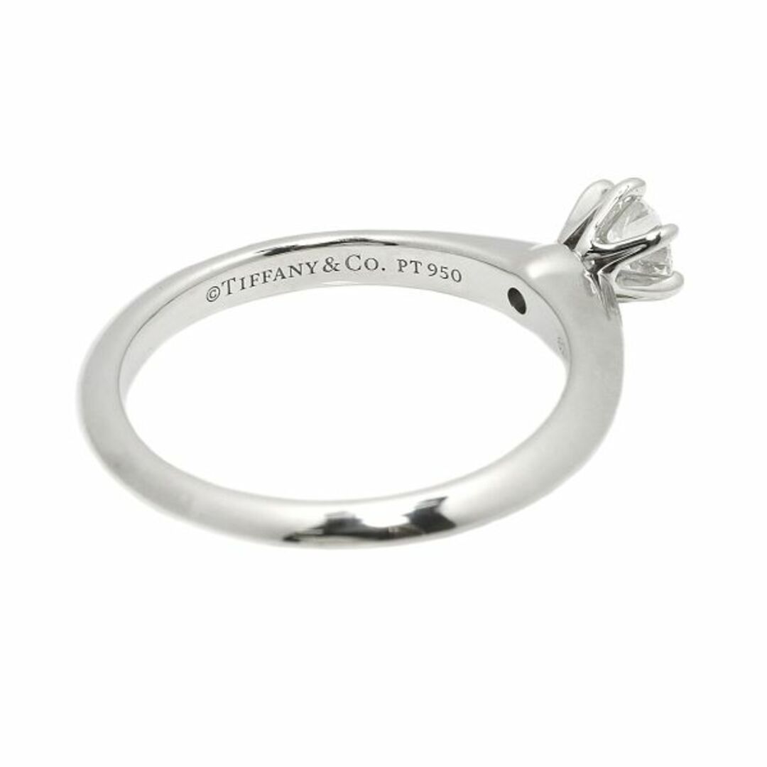 Tiffany & Co.(ティファニー)のティファニー TIFFANY&CO. ソリティア ダイヤ 0.23ct H/VVS1/3EX 8号 リング Pt プラチナ【鑑定書付き】VLP 90217963 レディースのアクセサリー(リング(指輪))の商品写真