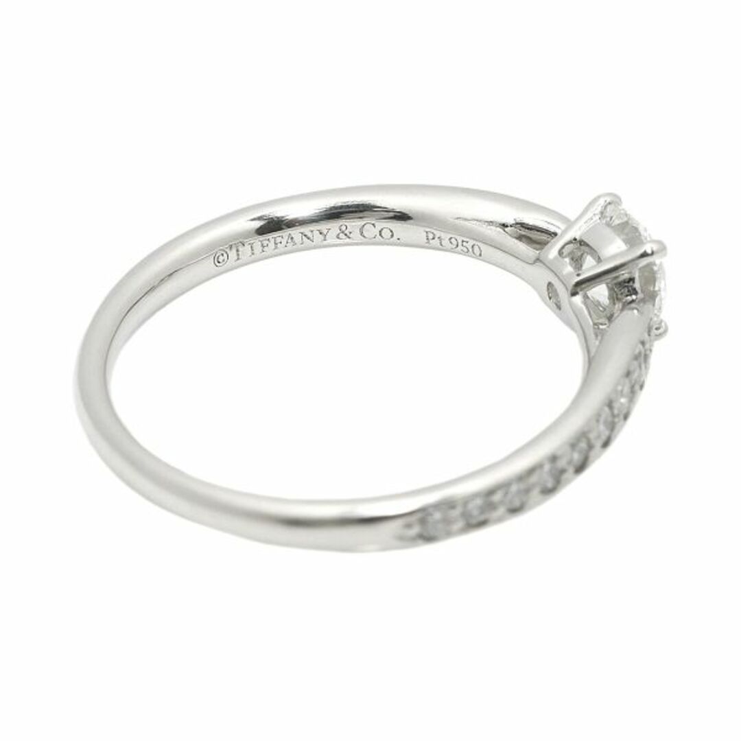 Tiffany & Co.(ティファニー)のティファニー TIFFANY&CO. ハーモニー ダイヤ 0.31ct G/VVS1/3EX 8号 リング Pt 指輪【鑑定書付き】VLP 90218189 レディースのアクセサリー(リング(指輪))の商品写真